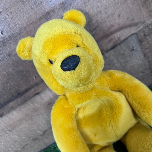 Disney Winnie the Pooh Plush Stuffed Animal Toy Yellow Classic Pooh Bear 10" - Picture 1 of 5